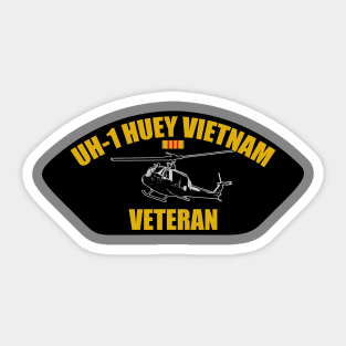 UH-1 Huey Vietnam Veteran Sticker